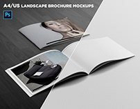 Photorealistic Landscape Brochure Mockups