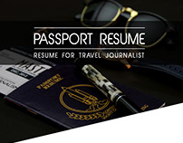 Passport Resume for Travel Journalist