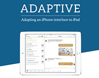 Adaptive - Adapting an iPhone interface for iPad