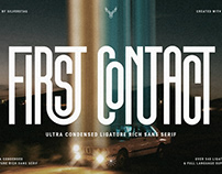 First Contact - Ultra Condensed Font
