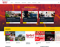 Sport Singapore Website UI
