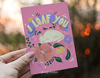 I loaf you - Valentine's Day Card