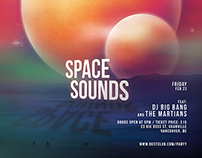 Space Sound Party Flyer