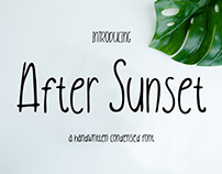 AFTER SUNSET - FREE CONDENSED HANDWRITTEN FONT