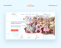 Landing page for Event agency