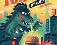 Poster for Halifax Burger restaurant