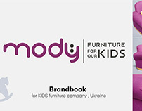 Brandbook design for kids furniture company