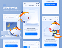 Empty page UI design