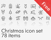 Free Christmas icon set