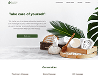 Landing page for the Body Temple spa studio