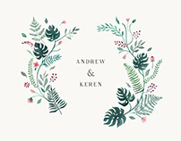 Andrew & Keren wedding designs