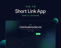 Tik.to Short Link Web UI Design