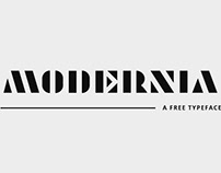 Free Modernia Geometric Font