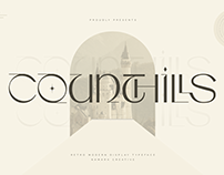 Counthills - Modern Contemporary Display Typeface