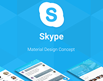 Skype Material Design Concept