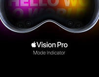Vision Pro Mode Indicator Concept