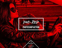 Freebie: Duo- Red Duotone Photoshop Action