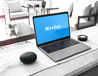 Clean Macbook Pro Mockup Free PSD Download