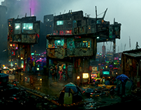 cyberpunk slums