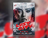 Lust City Night Club Flyer