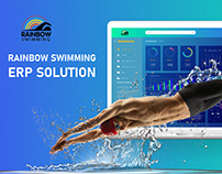 Rainbow Swimming ERP Solution UI Design by CeylonX
