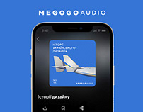 Podcast cover for Megogo Audio / Історії дизайну
