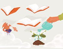 Social Media Illustrations for Sprout Books