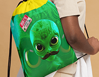 Mr. Kong Alien Drawstring Bag (I´m allergic to people)