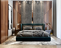 Rafal Tower Dubai Studios l NeoClassic Bedroom design