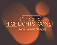 Highlights Icons Design Social Media