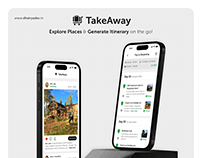 TakeAway: Travel & Itinerary Mobile App UI UX Design