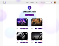 Music Web Page - Glassmorphic UI Kit