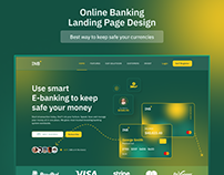 Online Banking Landing Page Design