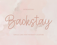 Backstay - A Single Line Font Without Ligature