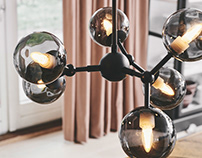 Atom chandelier - Halo Design