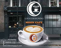 Logo Designing Project Moon Cafe #coffe #cafe #recipes