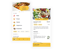 UX/UI Design for a lunch delivery service app