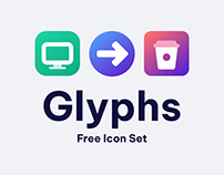 Glyphs free icon set