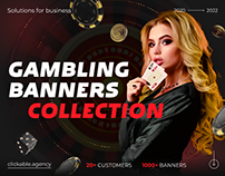Gambling banners collection