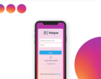 Instagram Login Page Ui Redesign.By Mayank Chauhan