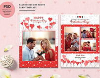 Valentine Day Photo Card Template