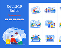 M457_Covid 19 Rules Illustration Pack