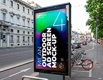 Milan Outdoor Advertising Screen Mock-Ups 3