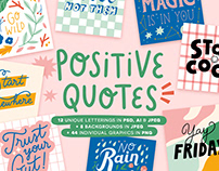 Positive Quotes Pack on Creative Market