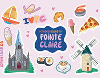 Pointe Claire Sticker Sheet