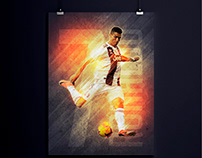 cristiano ronaldo juventus soccer poster