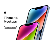 iPhone 14 - Free PSD Mockups