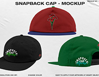 Snapback Cap - Mockup (1 free demo)