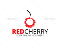 Red Cherry Logo Template
