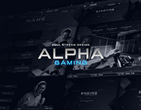 Alphagaming Twitch Stream Design
